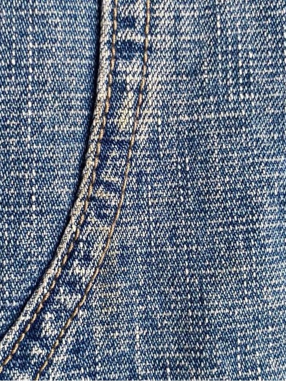 Vintage low rise denim midi skirt - Picture 5 of 8